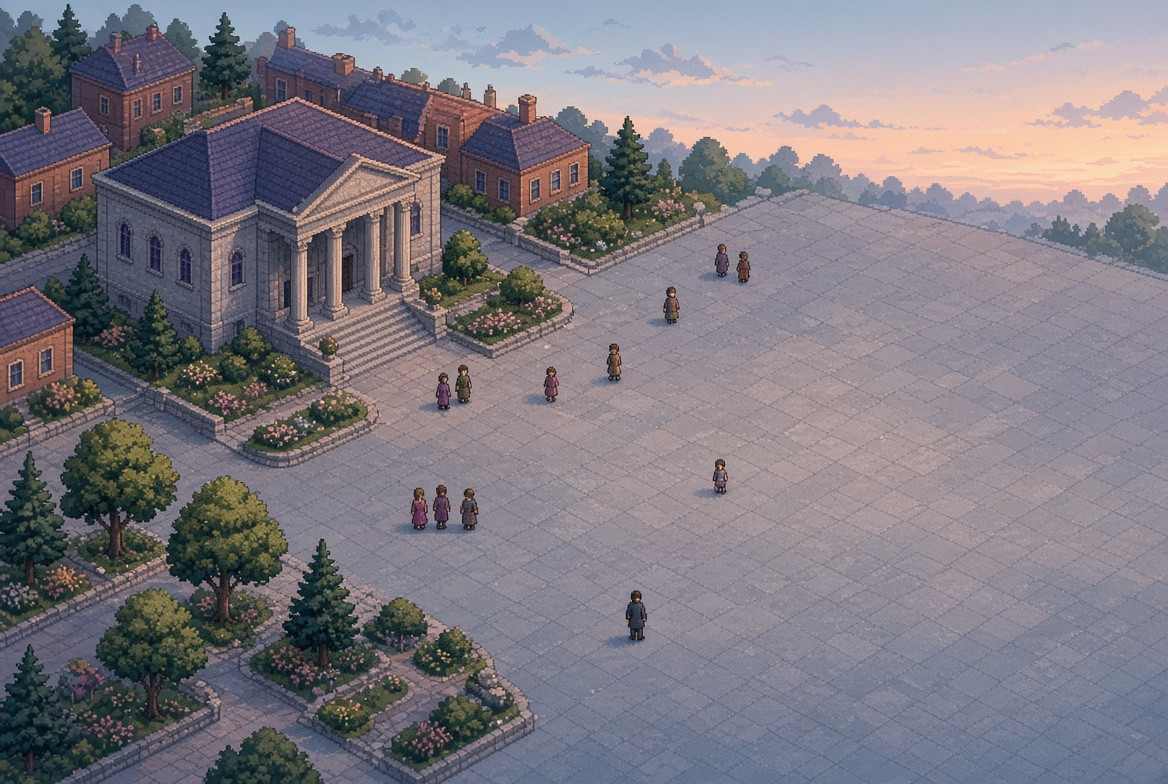 General-audience fictional public square